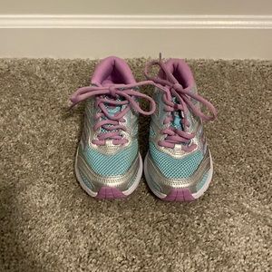 Saucony Unisex Cohesion 13M Sneaker, Turquoise/Silver, US Little Kid.